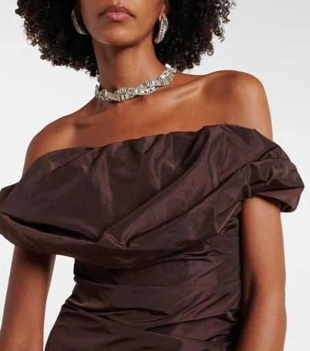 Staud Andrea off-shoulder maxi dress 4