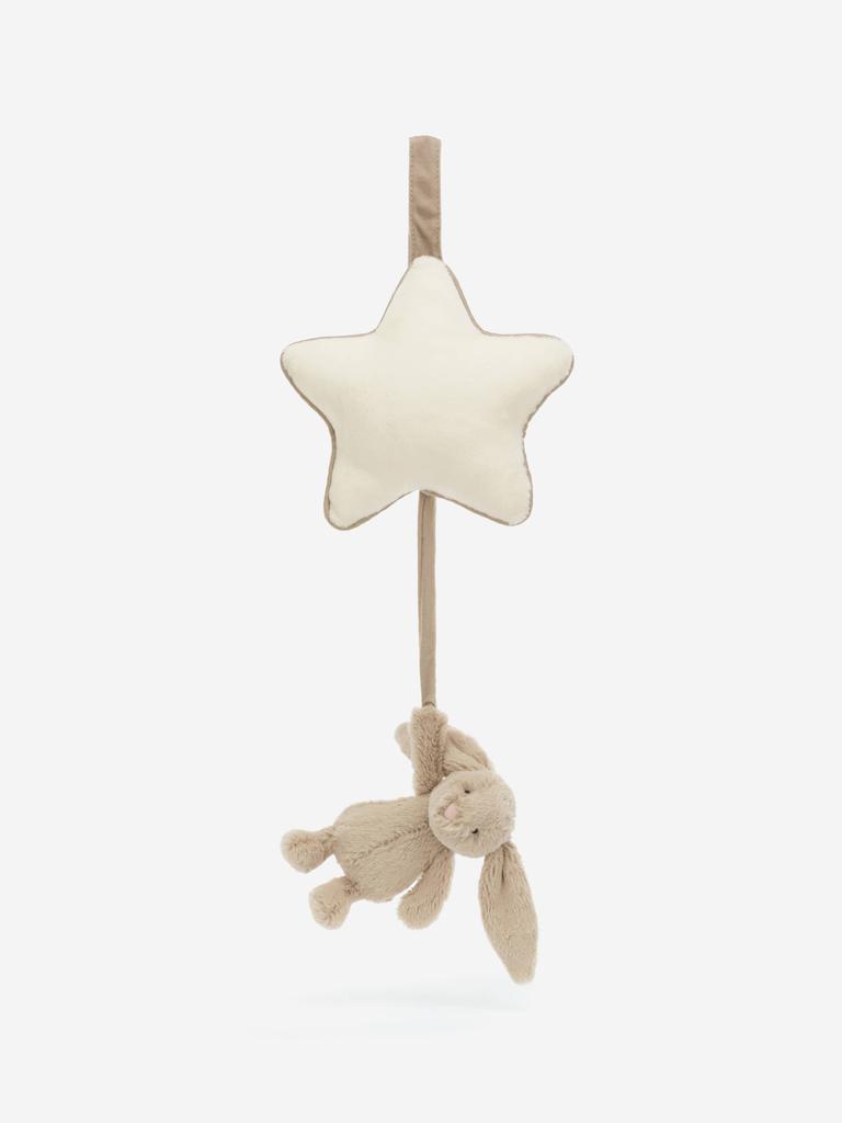 Jellycat Jellycat Bashful Beige Bunny Musical Pull in Beige (30 CM)