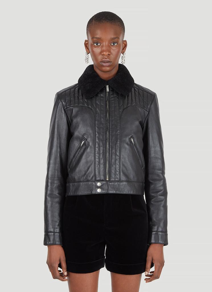 Saint Laurent Shearling Leather Jacket