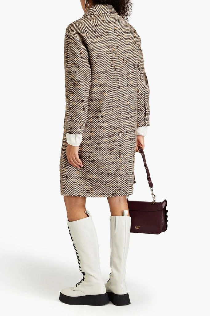 RED Valentino Herringbone bouclé-tweed coat 3