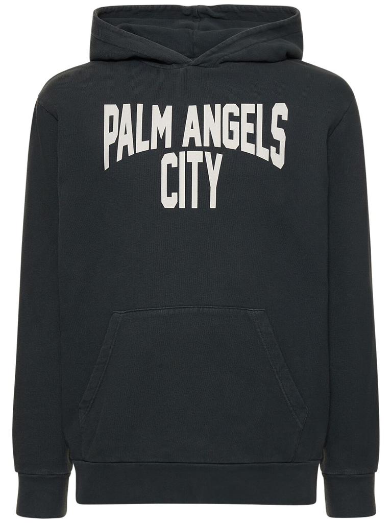 PALM ANGELS Pa City Washed Cotton Hoodie