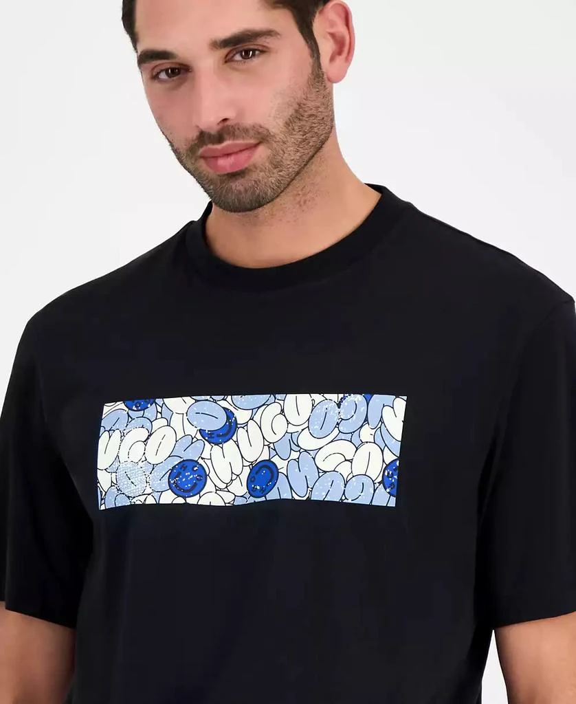 Hugo Boss Men's Nurix Short Sleeve Crewneck Abstract Logo Graphic T-Shirt 3