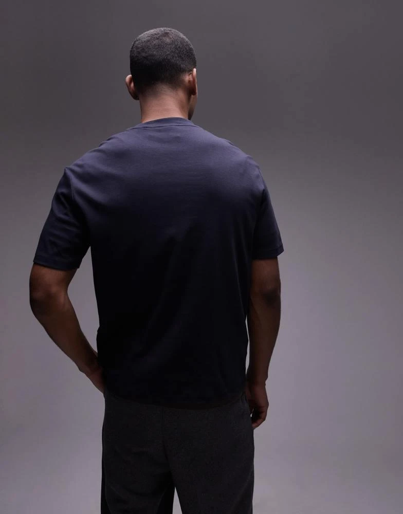 Mango Mango relaxed fit t-shirt in navy 3