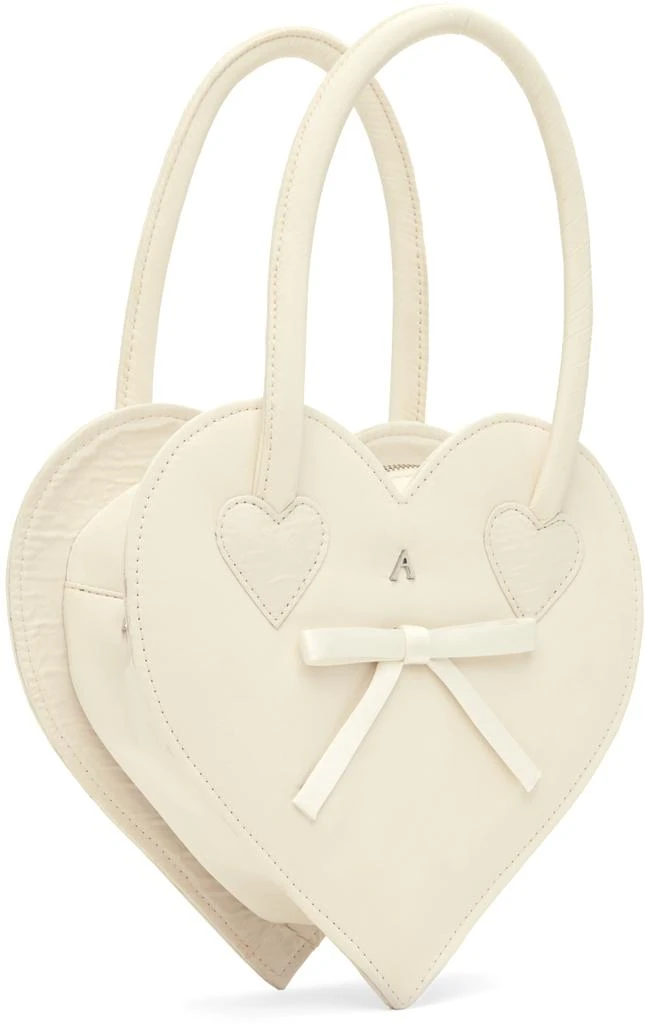 Ashley Williams SSENSE Exclusive White Heart Bag 2