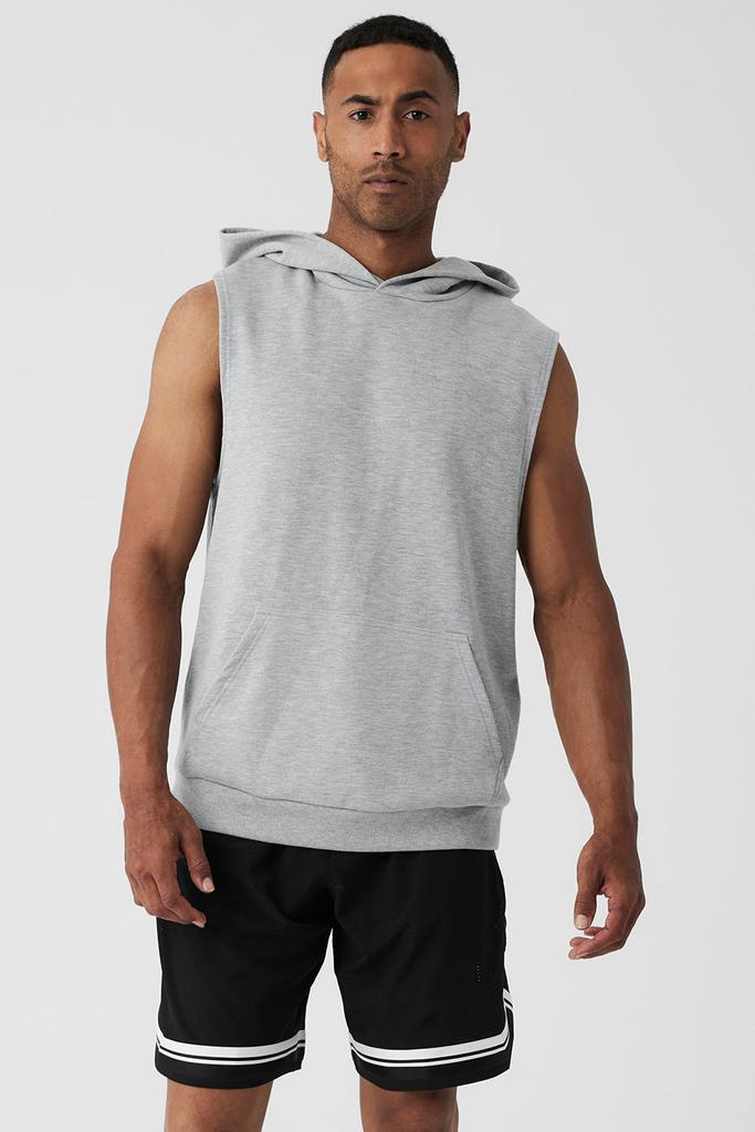 スウェット・トレーナー [Alo Yoga] Chill Sleeveless Hoodie Alo Chill Sleeveless Hoodie - Athletic Heather Grey