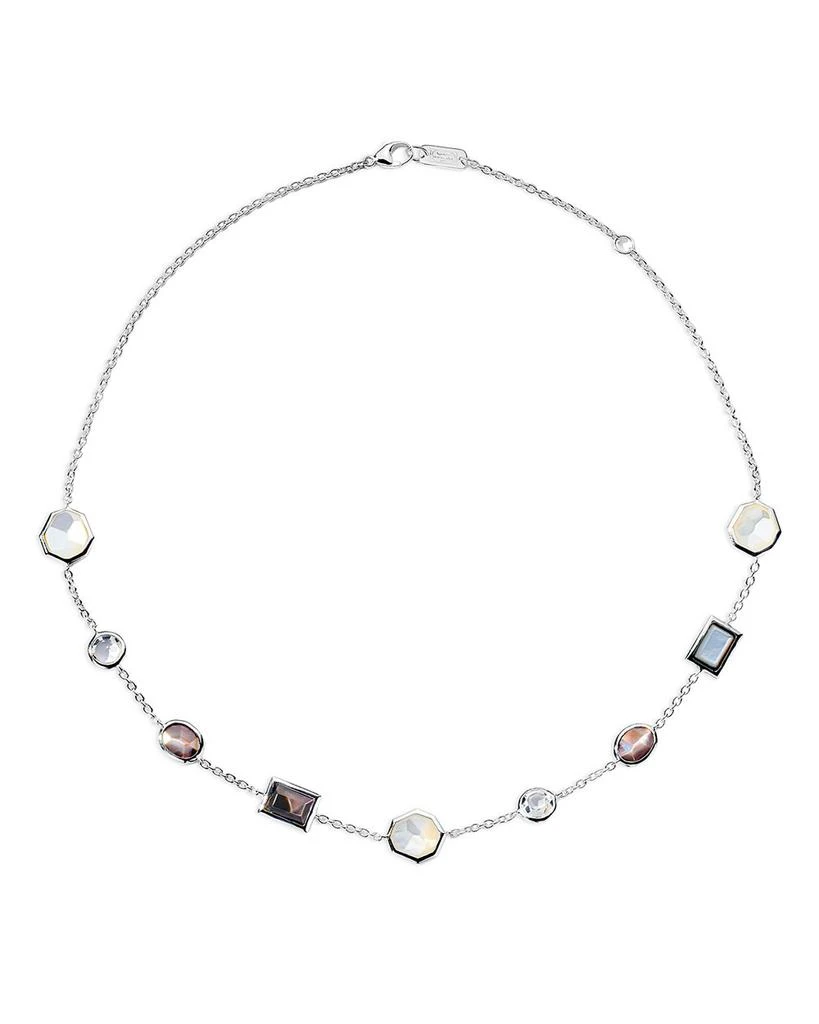 Ippolita Sterling Silver 925 Rock Candy® Multi Stone Mixed Cut Collar Necklace, 16-18" 1