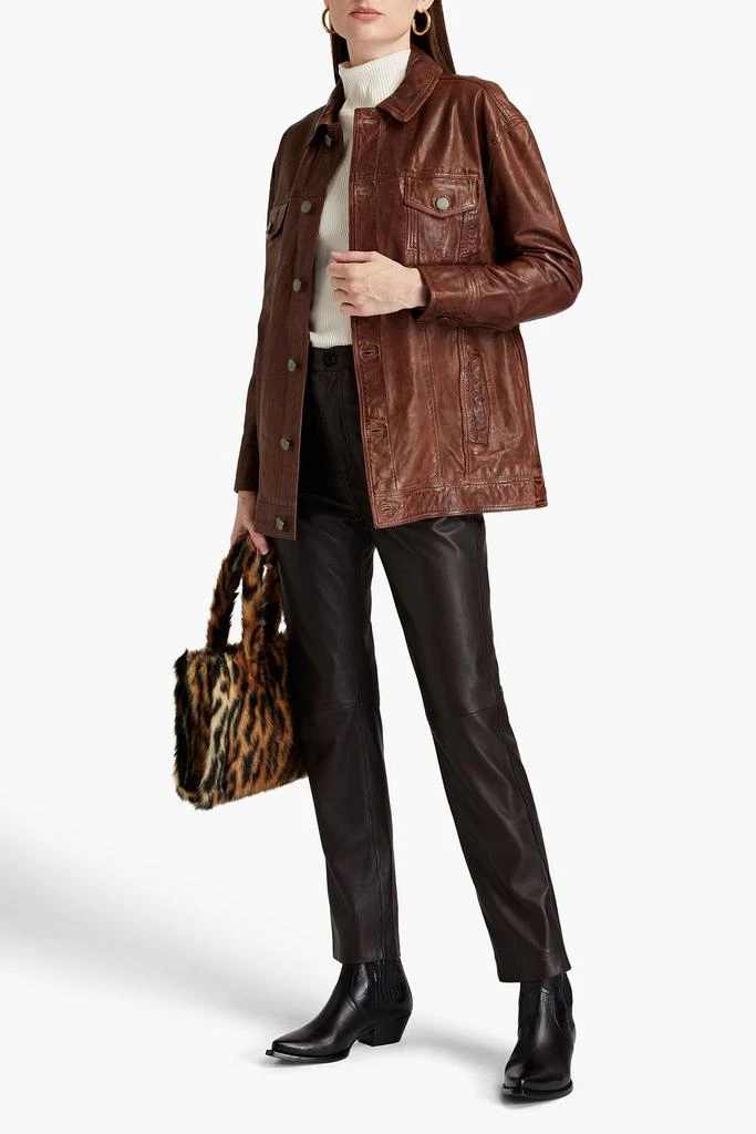 WALTER BAKER Sutton leather jacket 2