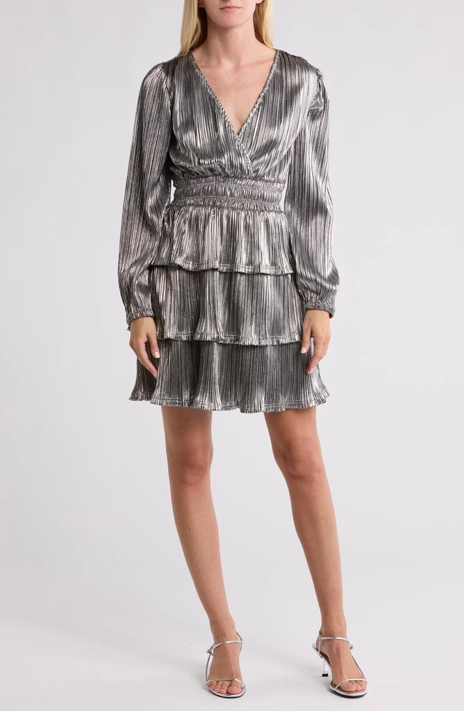 two tone long sleeve dress Two Tone Color Block Pleated Long Sleeve Shirt Dress – MyDearCloset