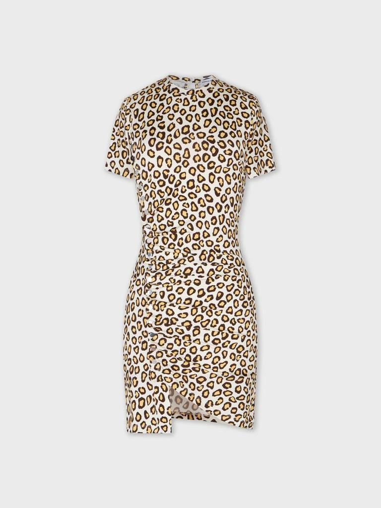 1 shoulder mini dress Anaisa One-Shoulder Draped Mini Dress Cream