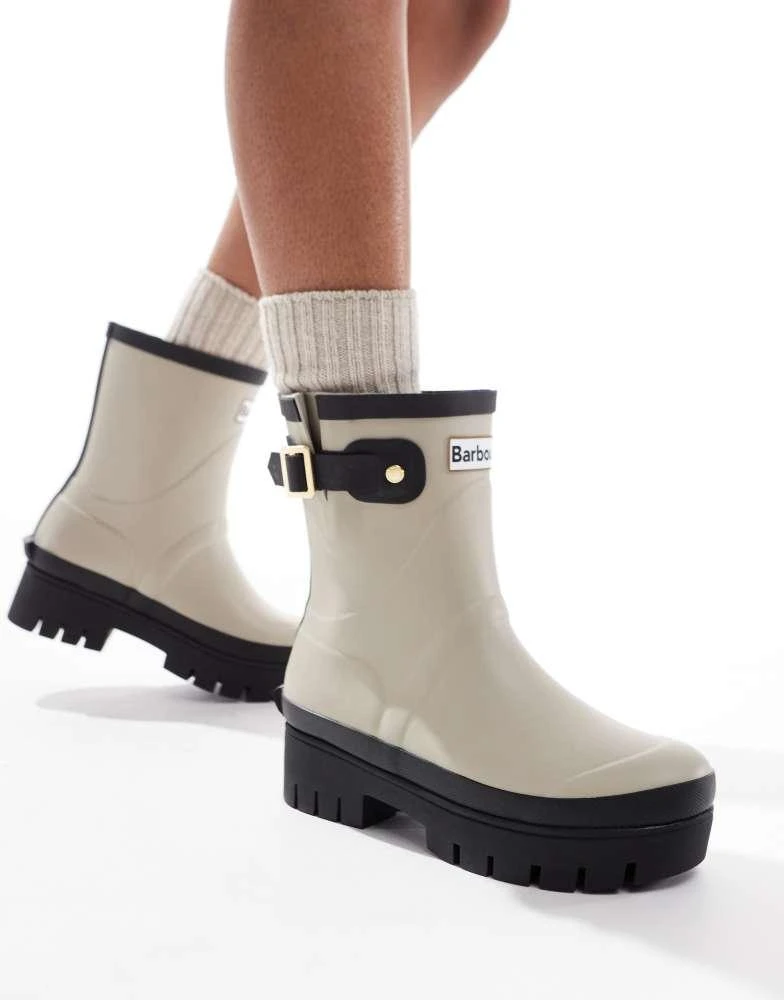 Barbour Barbour Portree short wellington boots in sand 4