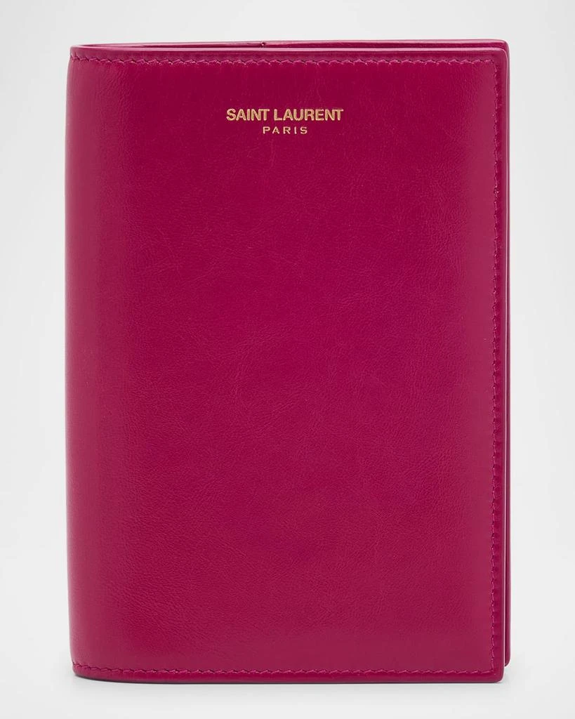 Yves Saint Laurent Leather Passport Holder