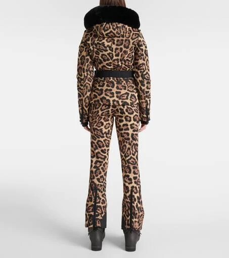 Goldbergh Felis leopard-print down ski jacket 3