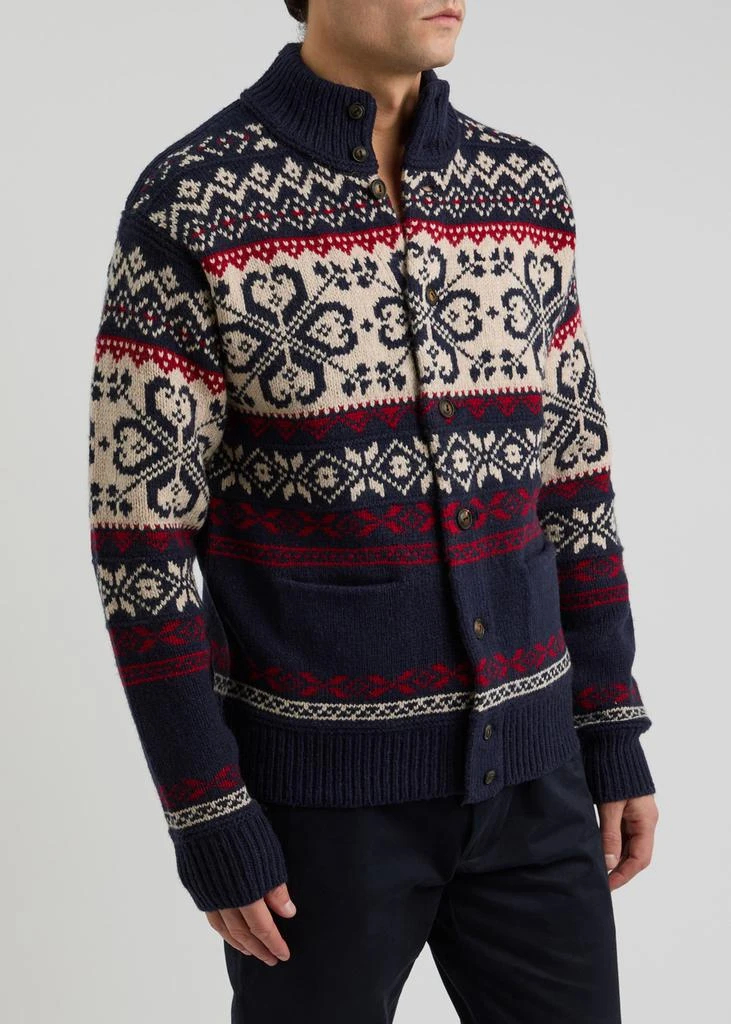 Ralph Lauren Fair isle intarsia wool-blend cardigan 2
