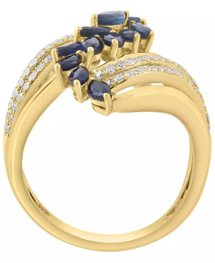 Effy Sapphire (1-3/8 ct. t.w.) and Diamond (1/4 ct. t.w.) Ring in 14k Yellow Gold 3