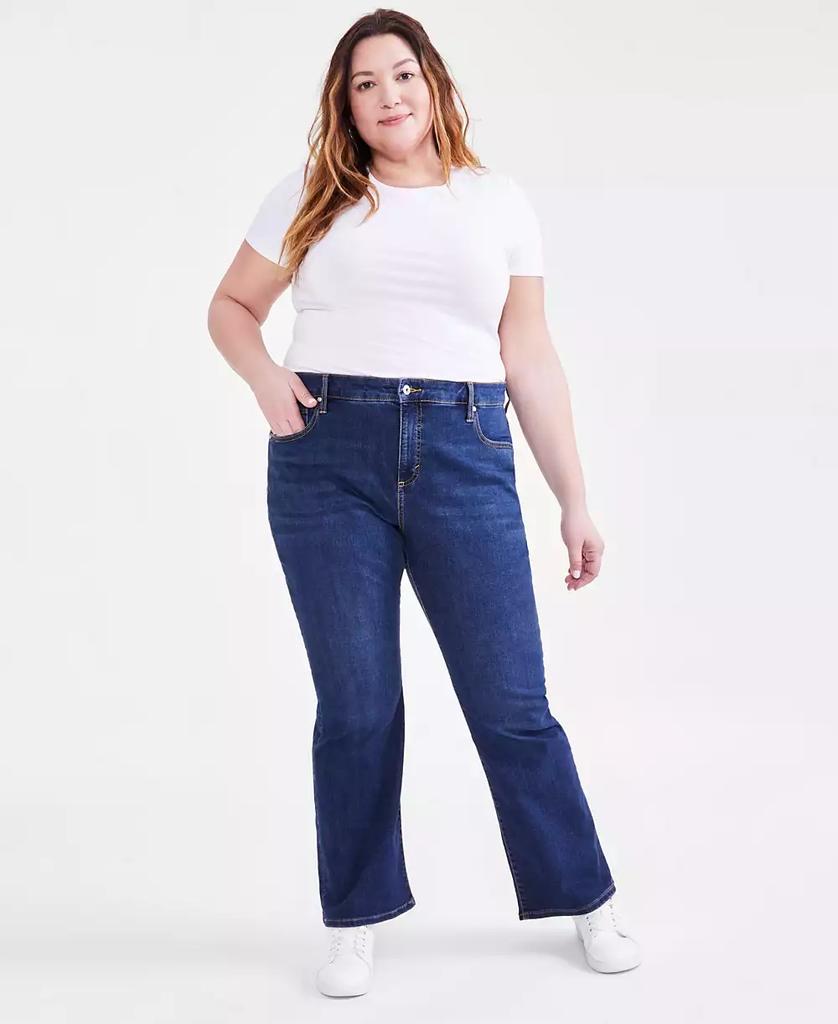 Style & Co Women's Mid-Rise Curvy Bootcut Jeans, Regular, Short and Long Lengths, 2P-28W, Created for Macy's
