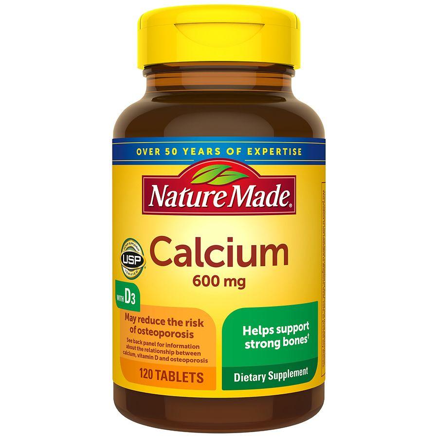 Nature Made Calcium 600 Mg With Vitamin D3 Tablets