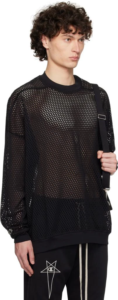 Rick Owens Black Champion Edition Jumbo Sweatshirt 2