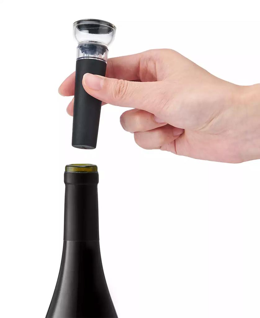 Rabbit Black Stainless Steel Wine Opener, 5 Piece Set