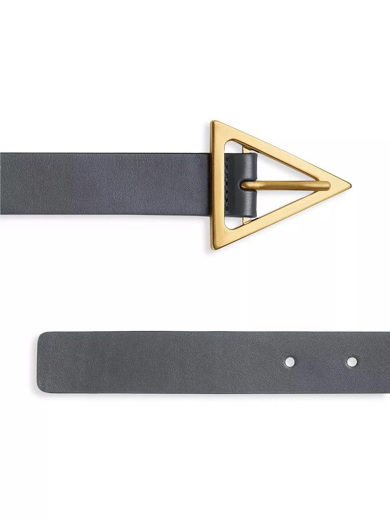 Bottega Veneta Triangle-Buckle Leather Belt 2