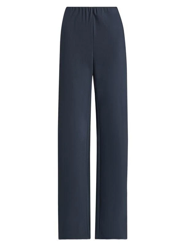 Vince Fluid Bias-Cut Satin High-Rise Trousers 6