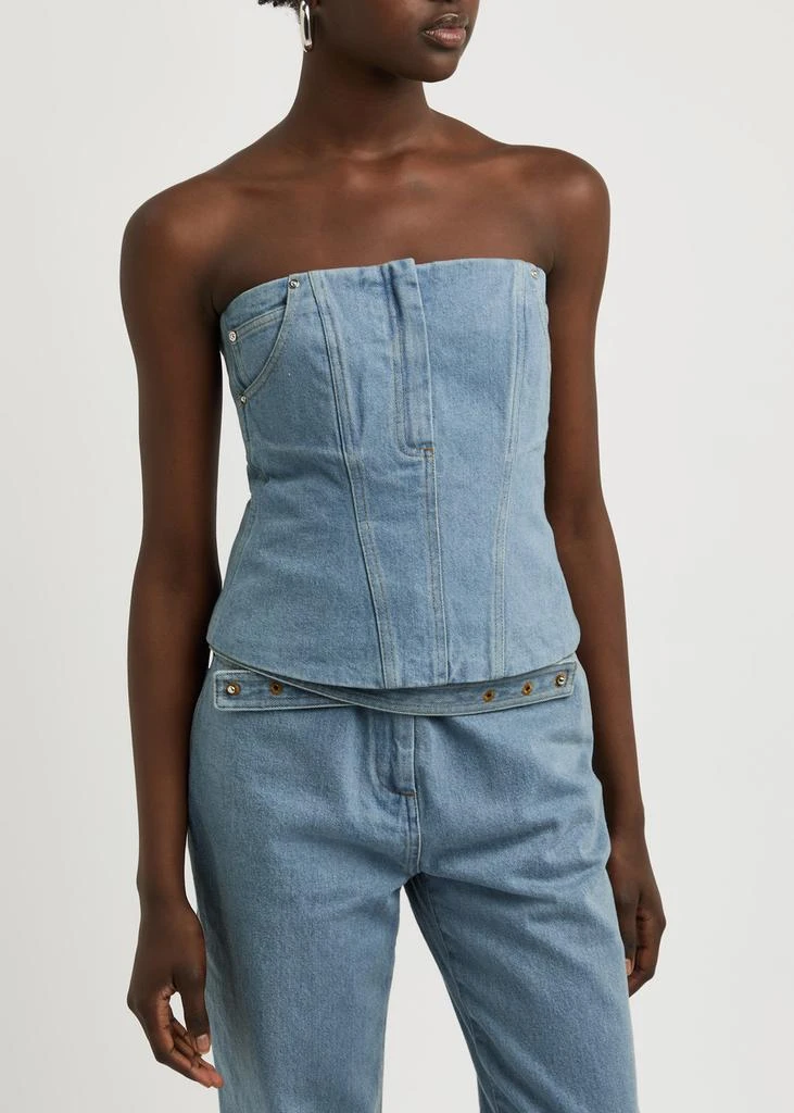 Paris Georgia Jo strapless denim corset top  2