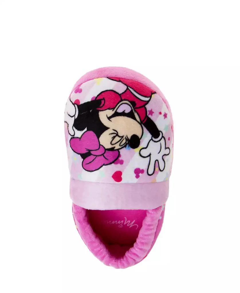 Disney Little Girls Minnie Mouse Happy Go Lucky Dual Sizes Slippers 4