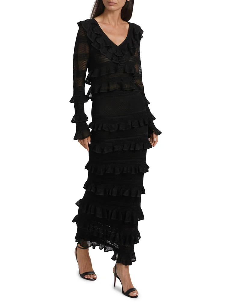 Zimmermann Crush Frilled V-Neck Top 2