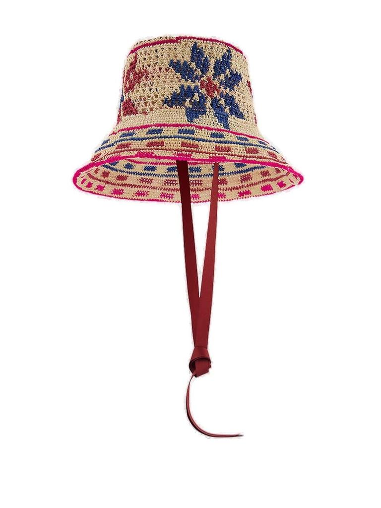 Sensi Studio Sensi Studio Floral Detailed Crochet Hat