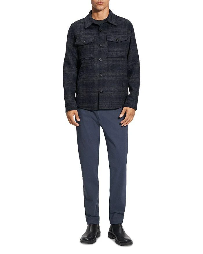 Theory Shirt Jacket in Noble Plaid 2