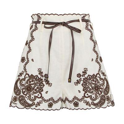 Zimmermann Ascension embroidered shorts