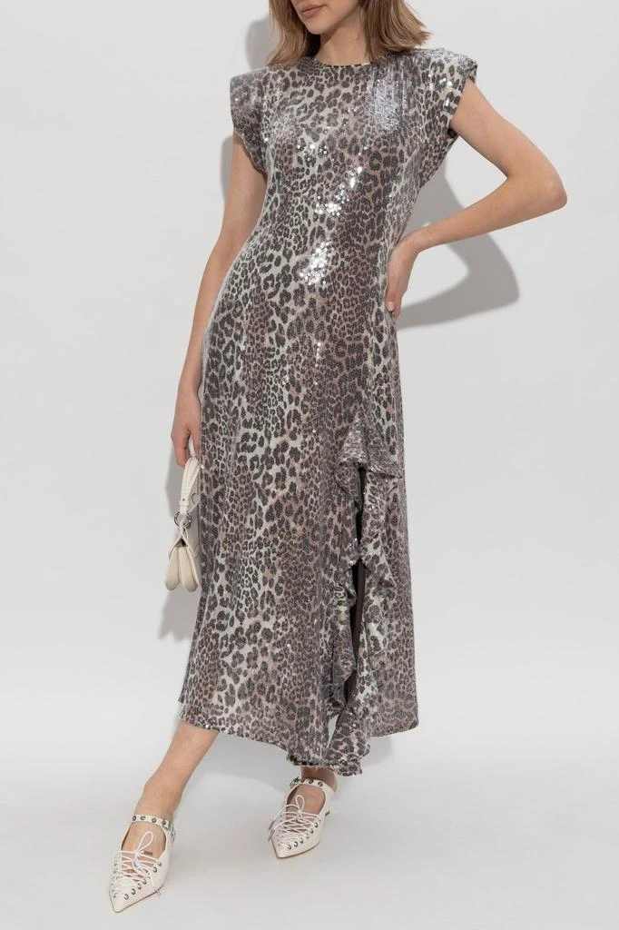 Ganni Ganni Leopard Printed Maxi Dress 2
