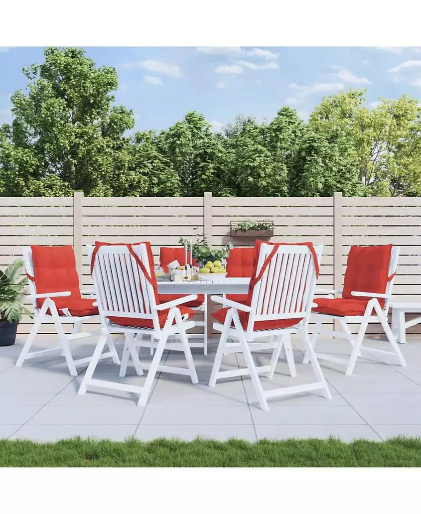 vidaXL Lowback Chair Cushions 6 pcs Oxford Fabric 3