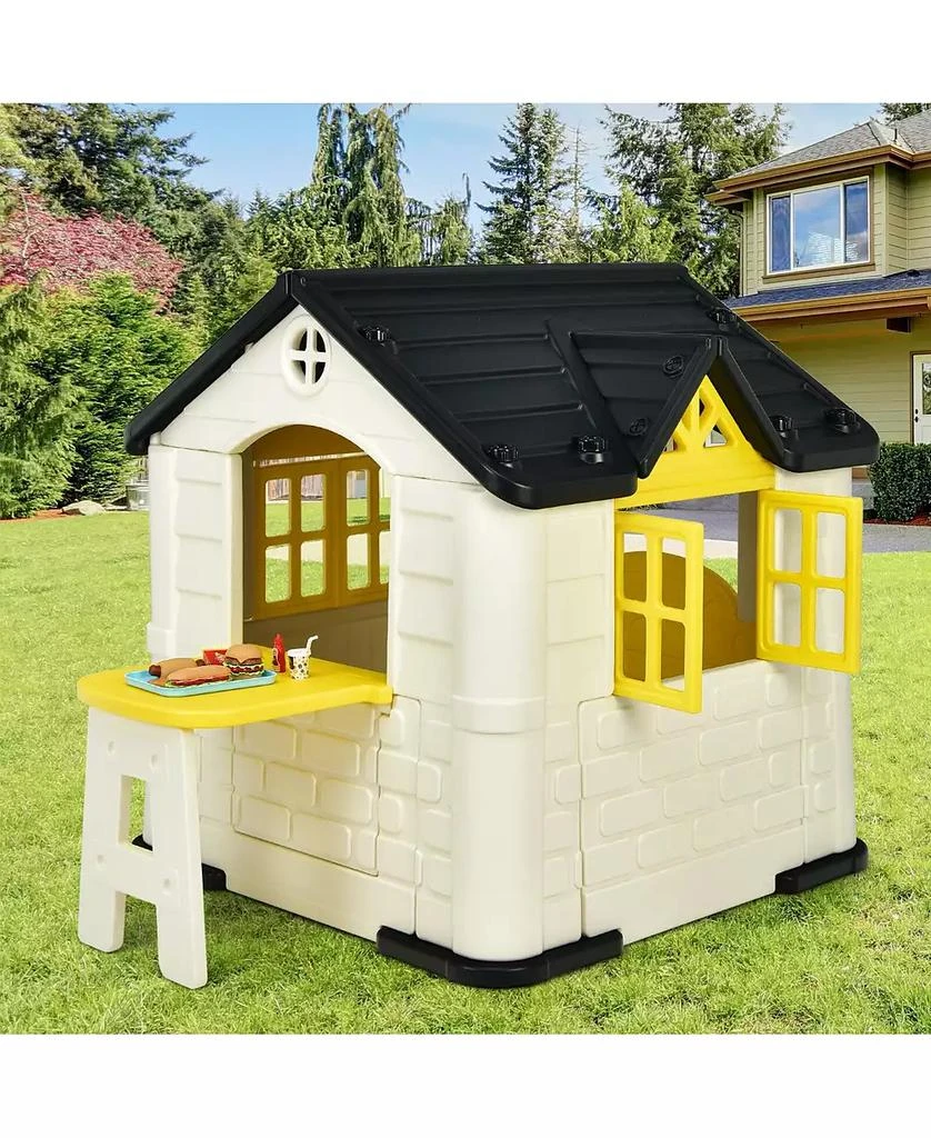 Mecale Kid
s Playhouse Pretend Toy House For Boys and Girls 7 Pieces Toy Set 10