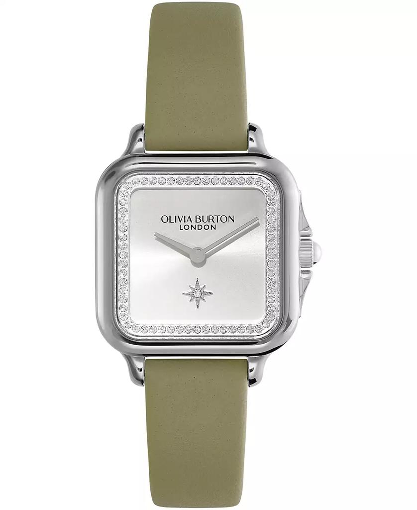 Olivia Burton Women's Grosvenor Green Leather Watch