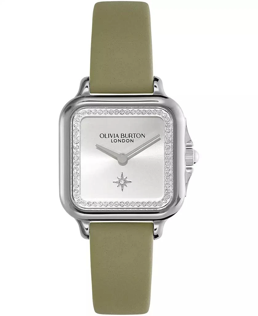 Olivia Burton Women's Grosvenor Green Leather Watch 1