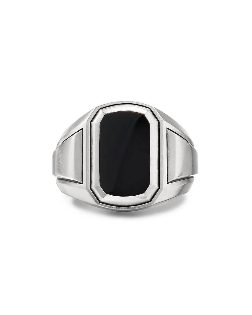David Yurman Men's Deco Signet Ring with Black Onyx 3