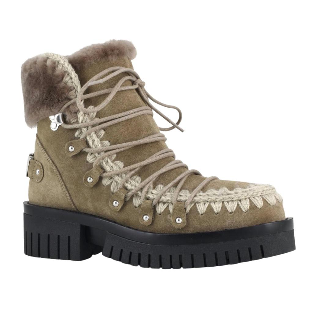 Mou Mou - WOMEN'S ESKIMO COMBAT LACE UP BOOTS