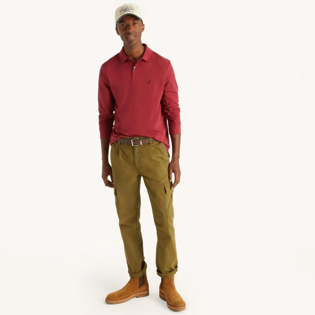 Nautica Mens Classic Fit Long-Sleeve Deck Polo 4