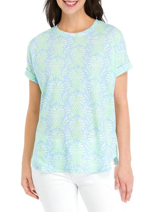 Crown & Ivy™ Ivy Womens Short Sleeve Baby Terry T Shirt 1