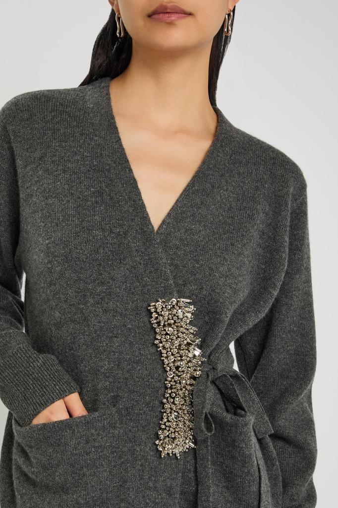 Tiah embellished cashmere wrap cardigan – On Sale Now with Up to