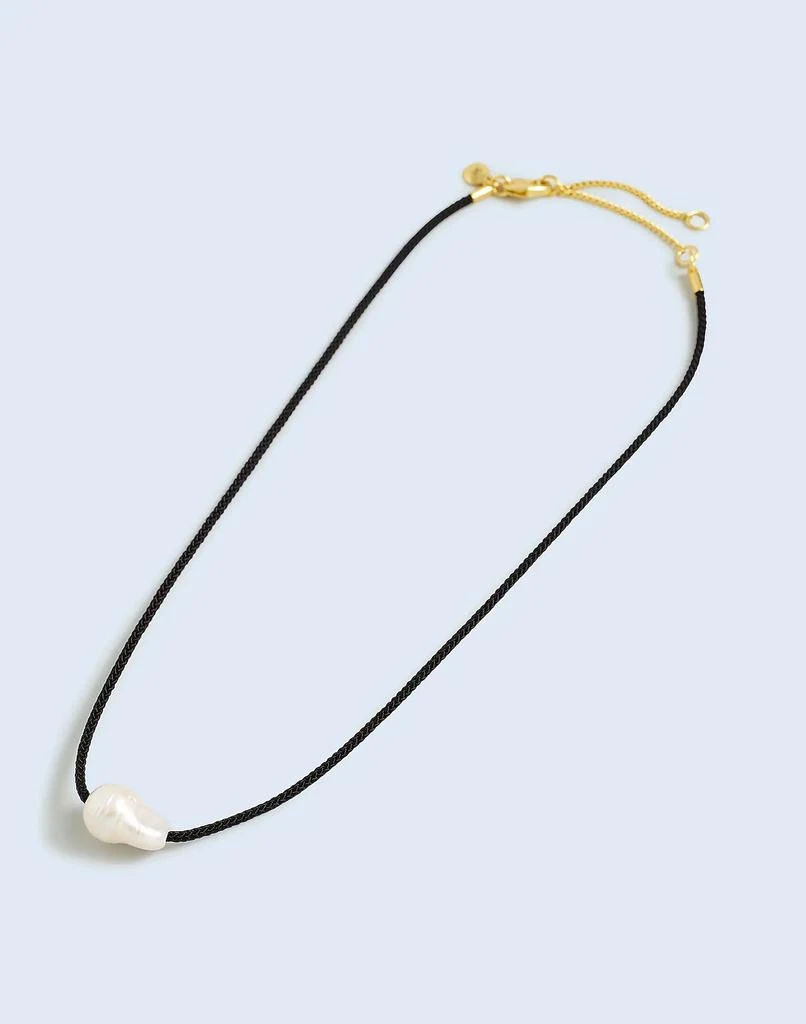 Madewell Organic Freshwater Pearl Cord Necklace 3