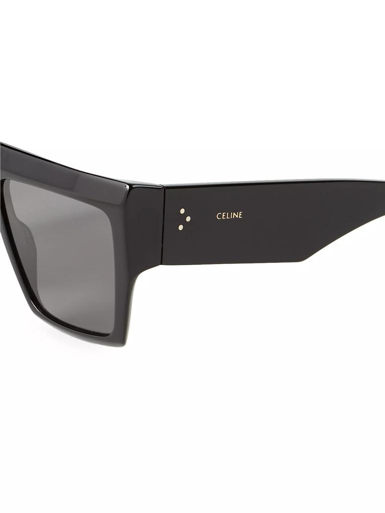 CELINE 60MM Flat Top Square Sunglasses BLACK Sunglasses Free Shipping BeyondStyle