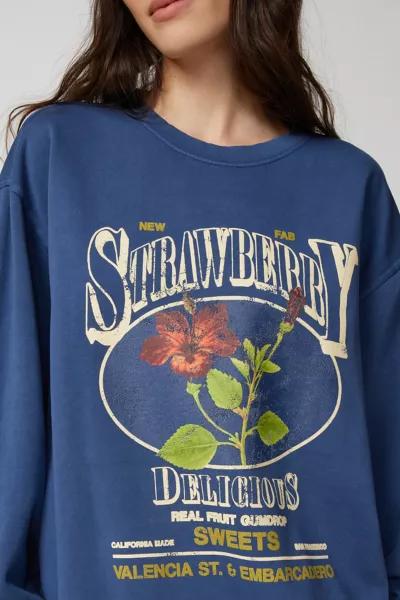 Urban Outfitters Strawberry Pullover Sweatshirt