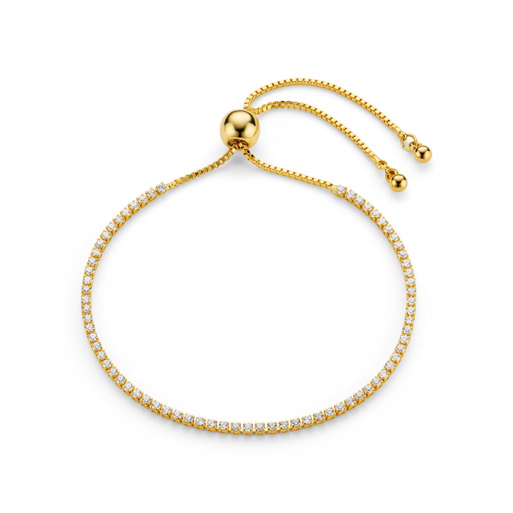 Orelia London Fine Crystal Tennis Slider Bracelet