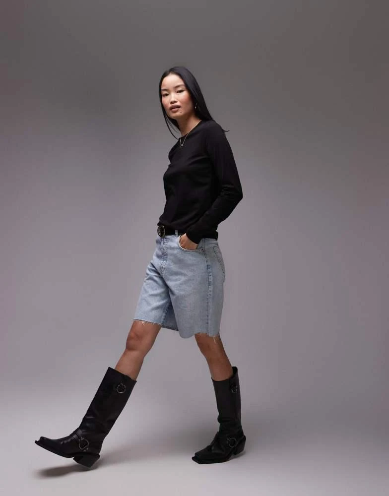 ARKET ARKET long sleeve t-shirt in black 3