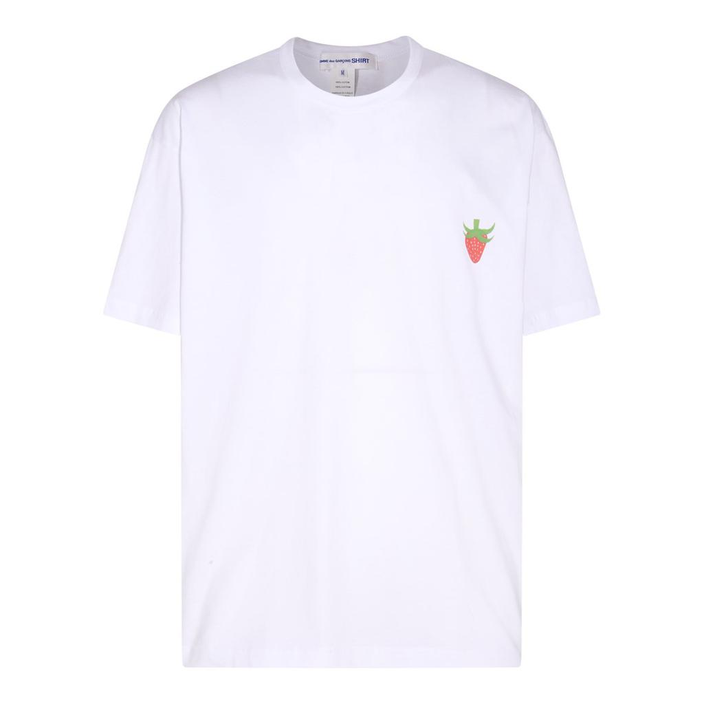 Comme des Garçons Shirt Comme des Garçons Shirt Strawberry Printed Crewneck T-Shirt