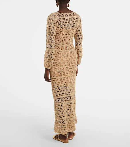 ANNA KOSTUROVA Bianca cotton crochet maxi dress 3