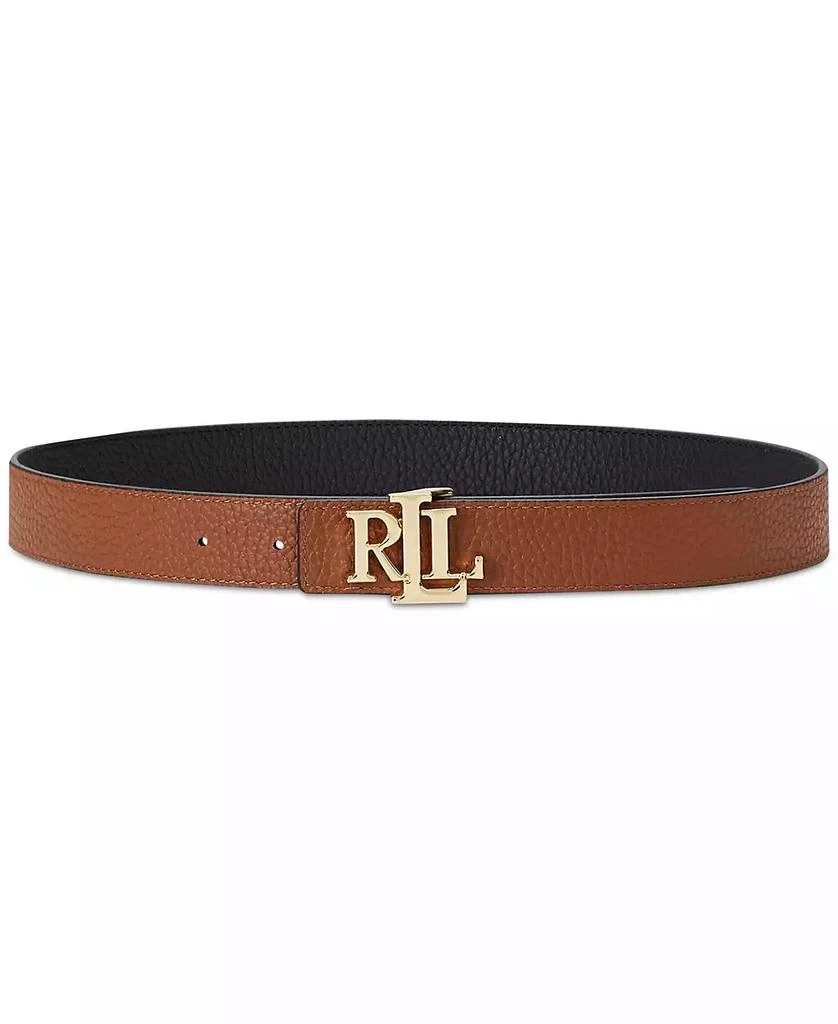 Ralph Lauren Women's Logo Reversible Pebbled Leather Belt 3