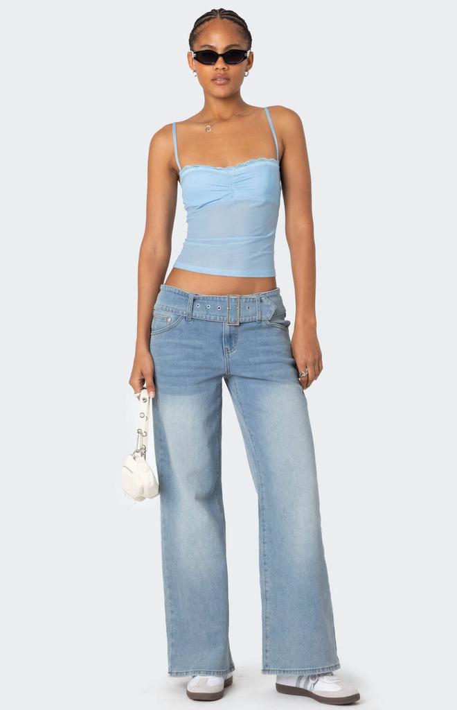 Edikted Elina Sheer Mesh Bra Top