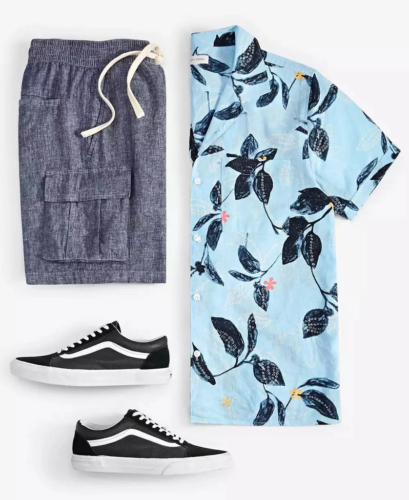 Sun + Stone Men's Drawstring 8" Linen Blend Cargo Shorts, Exclusively at Macy's 2